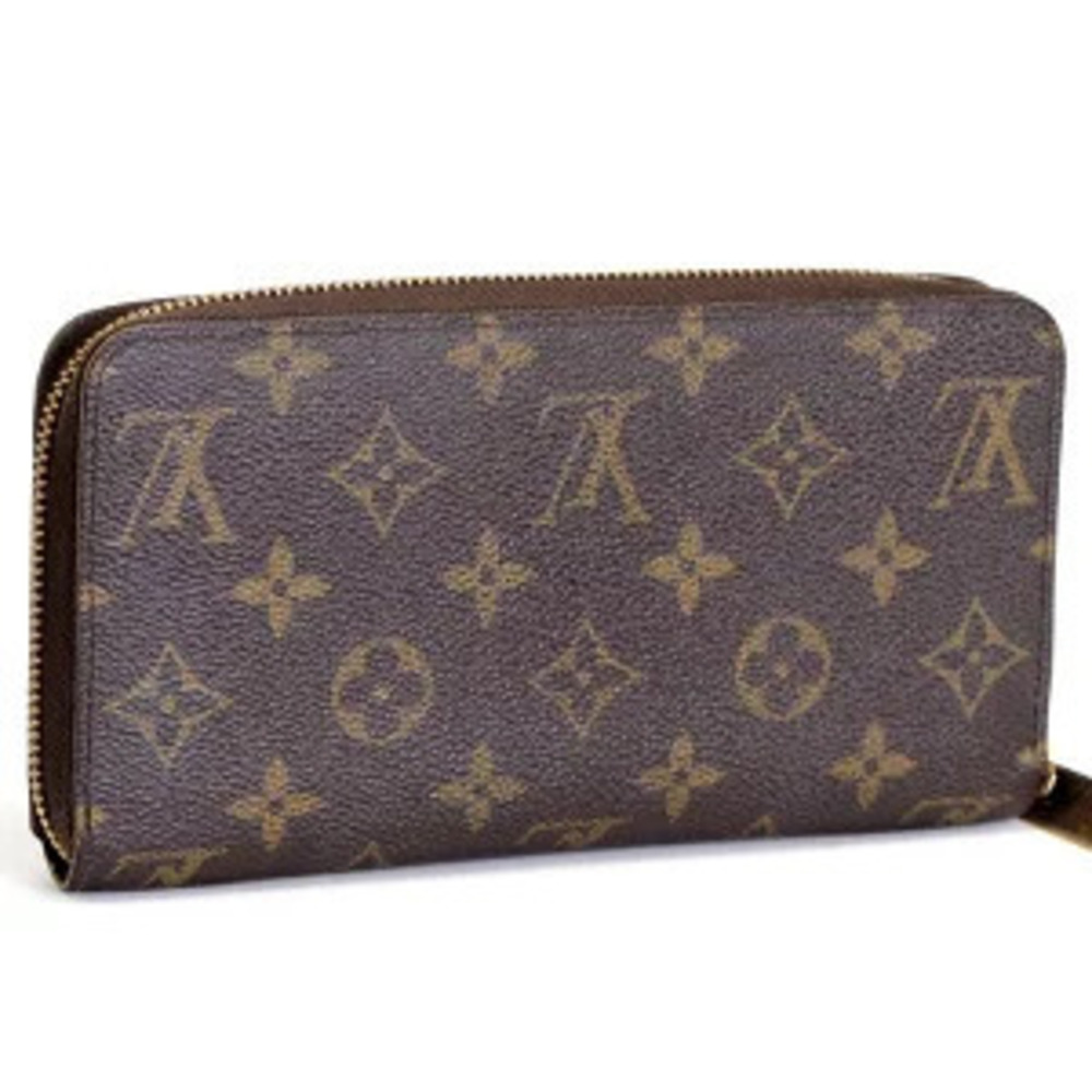 Louis Vuitton Monogram Round Wallet Zipper Zippy Long Brown